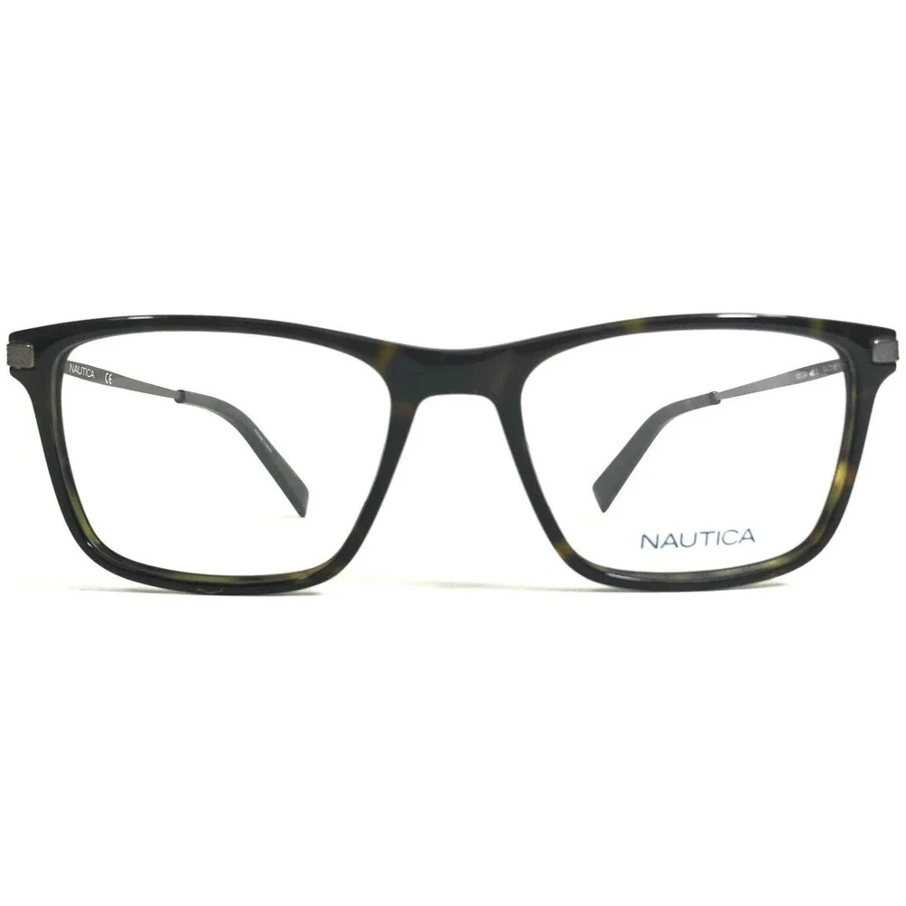 Nautica Eyeglasses Frames N8134 206 Gray Tortoise Square Full Rim 54-18-145